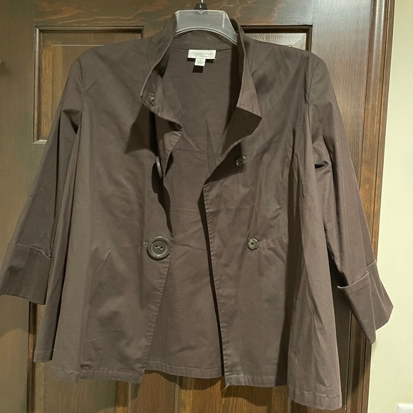 Coldwater Creek brown jacket - Picture 1 of 5